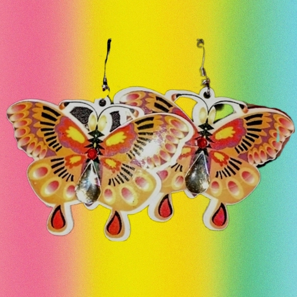 Butterfly Boho Novelty Earrings - Picture 5 of 9